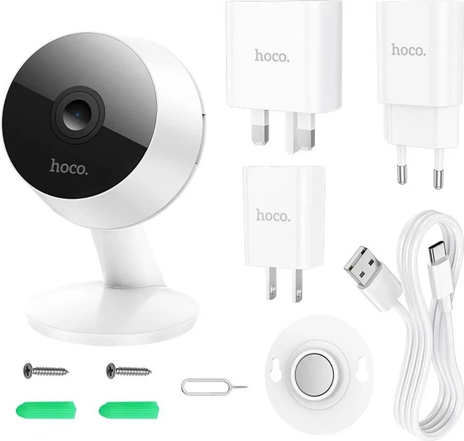 IP-камера Hoco D3 3MP Super Full HD с Wi-Fi и ИК-подсветкой (779803) - изображение 7