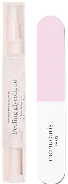 Zestaw do manicure Manucurist Glossy Booster Peeling-ołówek + Pilnik do paznokci (3662263222413) - obraz 2