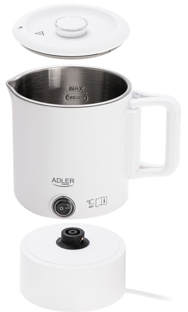 Czajnik elektryczny Adler AD 1388w 0.8 l - obraz 2