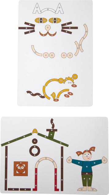 Drewniana przybijanka układanka Small Foot Home and Family z młotkiem 5410699 (4020972123596) - obraz 4