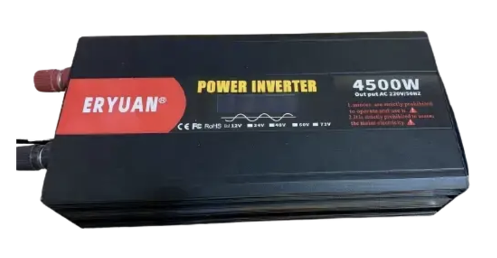 Преобразователь напряжения AGM 12V → 220V 4500W чистая синусоида с LCD-дисплеем - Фото 1 Преобразователь напряжения AGM 12V → 220V 4500W чистая синусоида с LCD-дисплеем - изображение 1