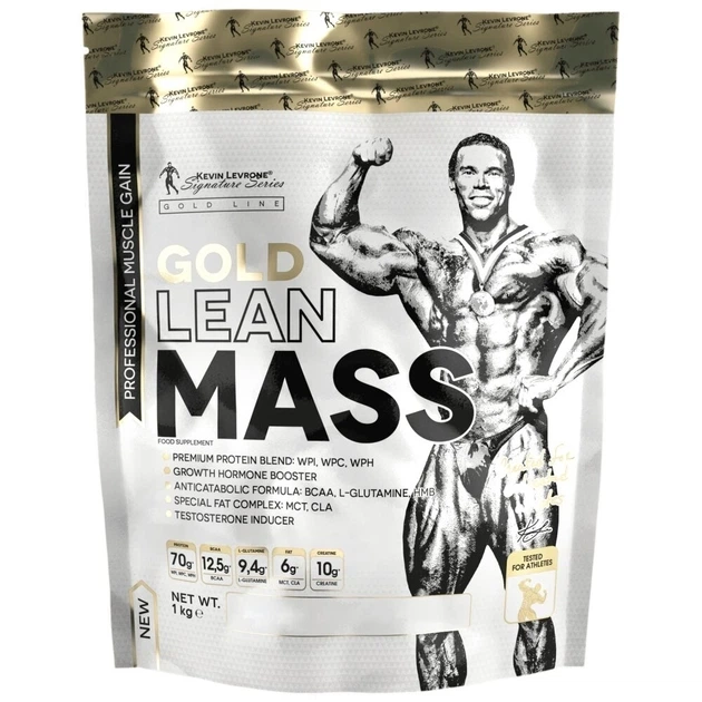 Гейнер Kevin Levrone Gold Lean Mass 6kg для набора массы - Фото 1 Гейнер Kevin Levrone Gold Lean Mass 6kg для набора массы - изображение 1