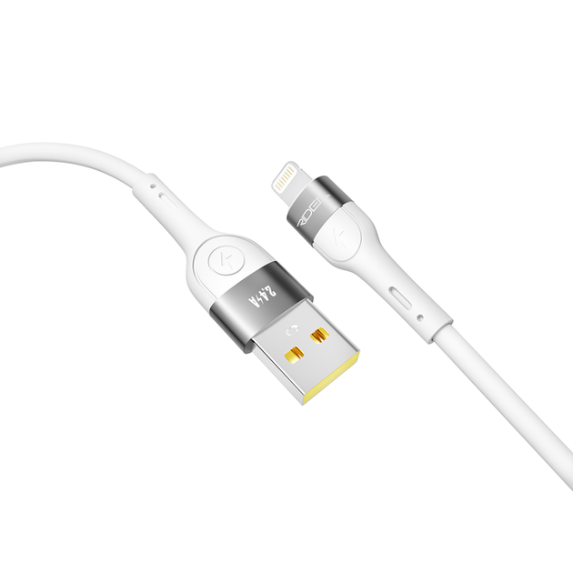 Кабель USB Ridea RC-XS51 X-Silicone Lightning 12W 1.2m Бiлий - Фото 5 Кабель USB Ridea RC-XS51 X-Silicone Lightning 12W 1.2m Бiлий - зображення 5