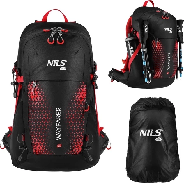Рюкзак туристичний Nils Camp wayfarer 35 л червоний NC1925 15-07-153 (5908261687761) - зображення 5