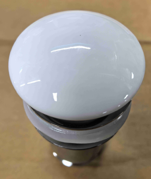 Донный клапан для раковины Koer PW-07-11 1 1/4'' с переливом автоматический СLICK-СLACK (Белая рулям.н - Фото 2 Донный клапан для раковины Koer PW-07-11 1 1/4'' с переливом автоматический СLICK-СLACK (Белая рулям.н - изображение 2