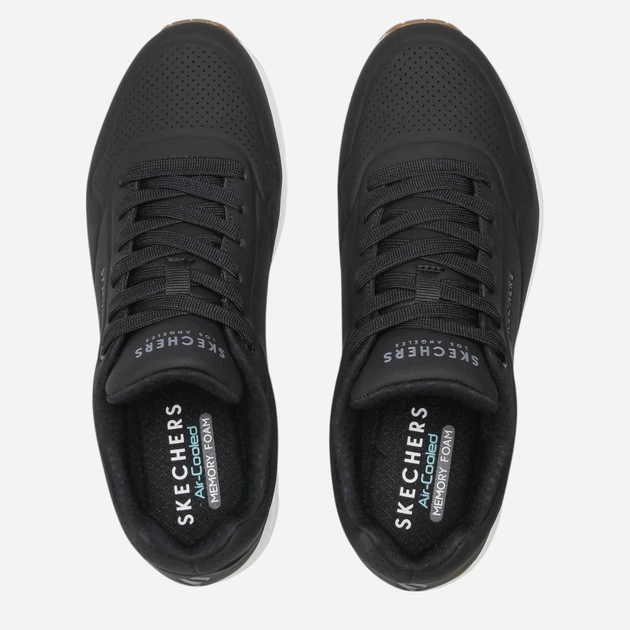 Чоловічі кросівки Skechers Uno - Stand On Air 52458-BLK 39.5 Чорні (193113436740) - зображення 6