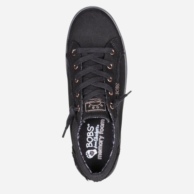 Жіночі кеди низькі Skechers Bobs B Extra Cute - 2Cute4U 113328-BBK 36.5 Чорні (196311641664) - зображення 4
