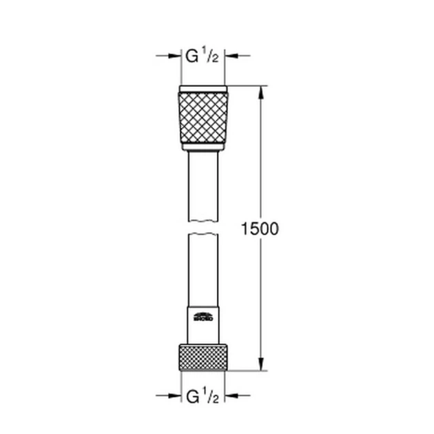 Душовий шланг Grohe Relexaflex 45973001 - Фото 2 Душовий шланг Grohe Relexaflex 45973001 - зображення 2