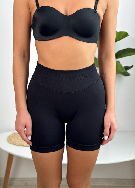 Гладкі короткі VIDCHUY велосипеди з Push-up S/M чорний 3334 - зображення 3