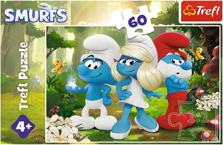 Puzzle Trefl The Smurfs Zaczarowany las 60 elementów 17401 (5900511174014) - obraz 2