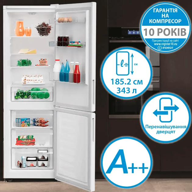 Холодильник Indesit INKS 1361 W4E (7242619) - изображение 3