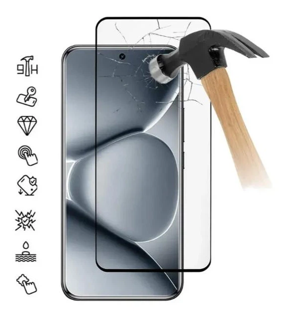 Защитное стекло для Poco M8 (5G) / проклейка по всей плоскости экрана - изображение 3