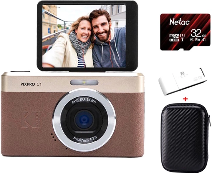 Фотоаппарат Kodak PixPro C1 Brown Kit (Camera + 32GB TF Card +