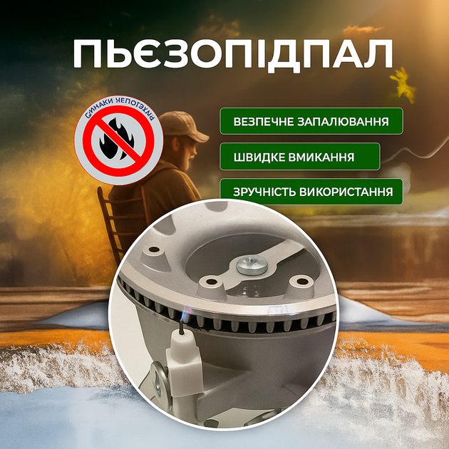 Туристична газова плита для походу портативна з п'єзопідпалом з пластиковим кейсом Happy Home BDZ-155-A - Фото 7 Туристична газова плита для походу портативна з п'єзопідпалом з пластиковим кейсом Happy Home BDZ-155-A - зображення 7