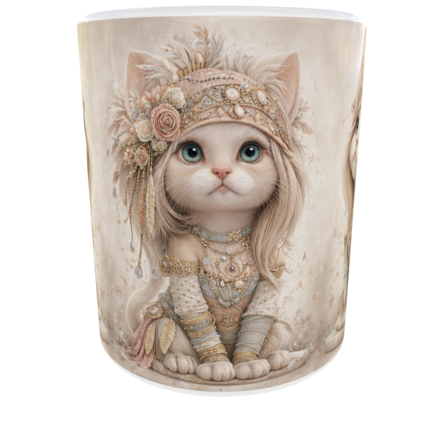 Премиум кружка 330 мл "Boho Cat Art" | Авторский дизайн с котиком Подарок девушке, маме, подруге 11 oz - Фото 2 Премиум кружка 330 мл "Boho Cat Art" | Авторский дизайн с котиком Подарок девушке, маме, подруге 11 oz - изображение 2