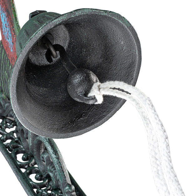 Декоративний чавунний дзвіночок Kadax Greux з півнем (5903699496510) - зображення 5