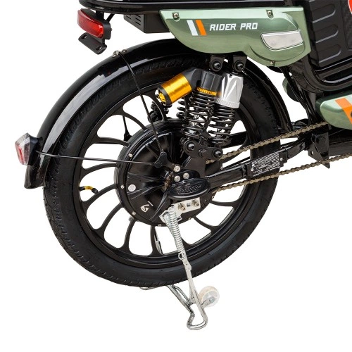 Велосипед с электромотором SPARK RIDER PRO 14" 48V/650W/20Ah Зеленый - изображение 14