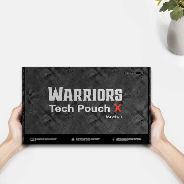 Сумка для зберігання електронних аксесуарів Warriors Tech Pouch X чорна міцна водонепроникна організація - Фото 3 Сумка для зберігання електронних аксесуарів Warriors Tech Pouch X чорна міцна водонепроникна організація - зображення 3