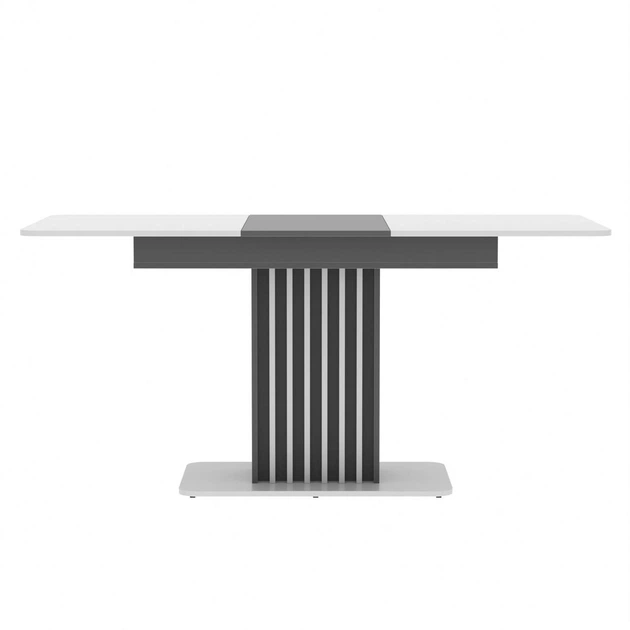 Стол раздвижной Неман ФОРЕСТ Белый/Графит - изображение 2