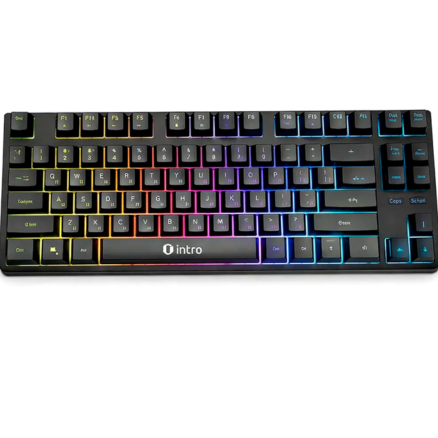 Клавіатура механічна RGB підсвічування 104 клавіші провідна USB чорний DX 750 для ПК та ноутбука - зображення 5