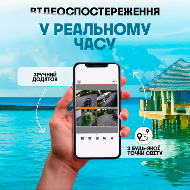 Внешняя беспроводная IP камера видеонаблюдения с Wi-Fi уличная с удалённым доступом - Фото 3 Внешняя беспроводная IP камера видеонаблюдения с Wi-Fi уличная с удалённым доступом - изображение 3