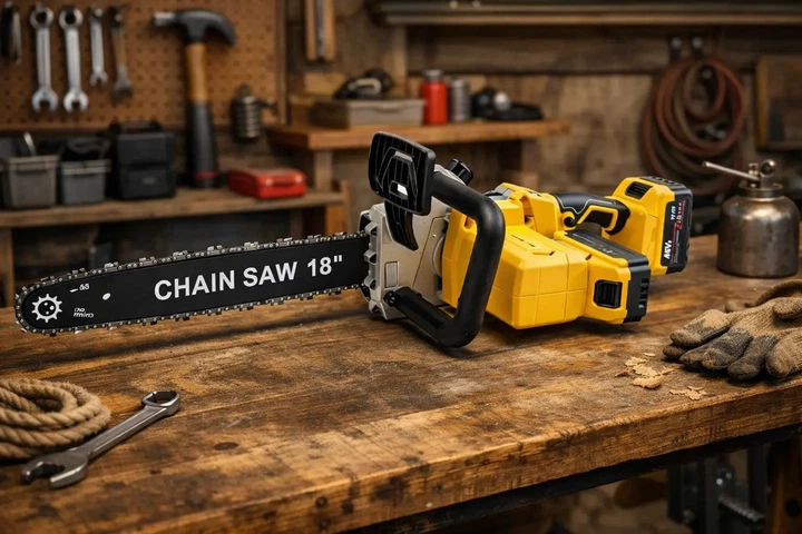 Акумуляторна ланцюгова пила 18" 2 АКБ 48v Chain Saw - Фото 2 Акумуляторна ланцюгова пила 18" 2 АКБ 48v Chain Saw - зображення 2