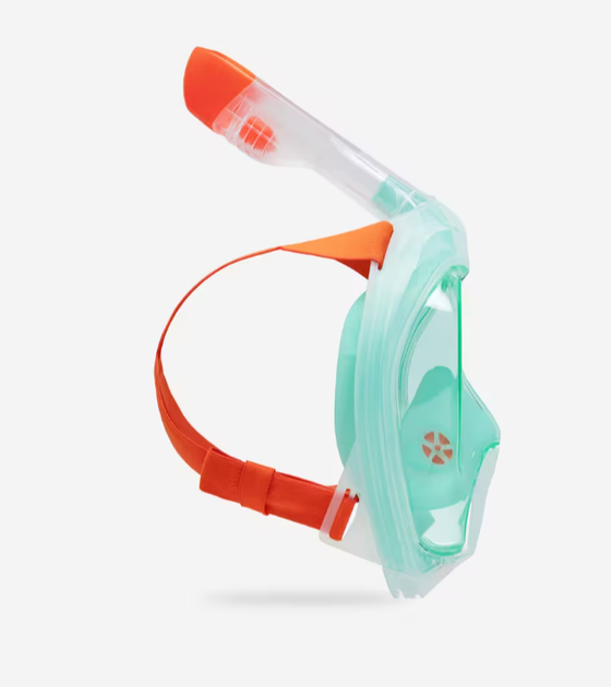 Полнолицевая Маска для Плавания Ныряния Снорклинга Subea Easybreath+ Freetalk M/L Зеленый - изображение 2