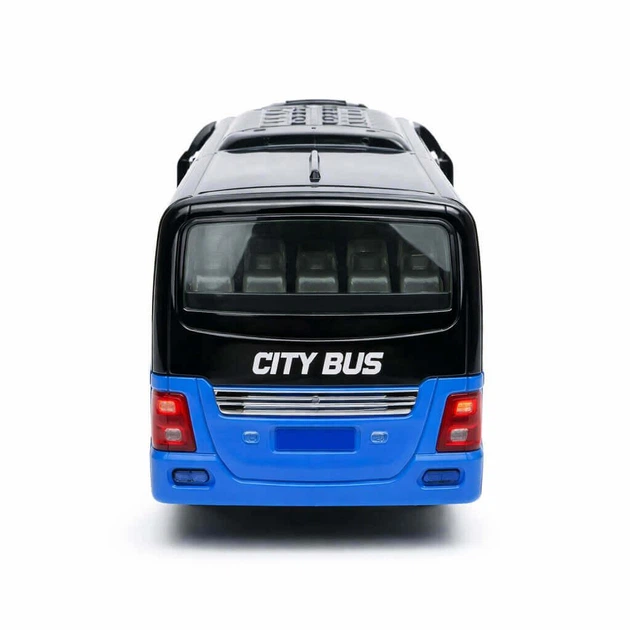 Радіокерований автобус 38 см синій Tour Bus 2.4GHz з акумулятором 3.7V, світло фар, 3+ - зображення 6
