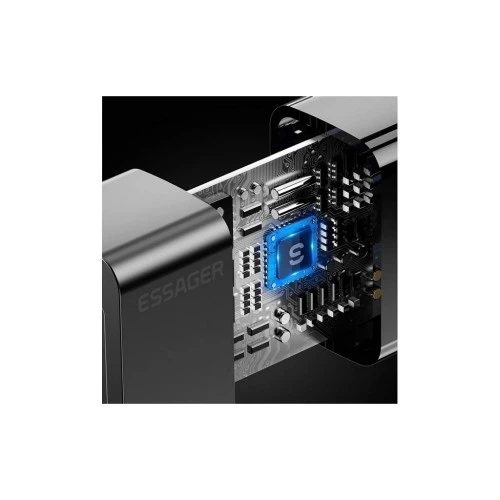 Зарядний пристрій 1xUSB-C + 1xUSB 33W Essager (ECTAC-PCB01-P) Essager ECTAC-PCB01-P 972571 - Фото 8 Зарядний пристрій 1xUSB-C + 1xUSB 33W Essager (ECTAC-PCB01-P) Essager ECTAC-PCB01-P 972571 - зображення 8