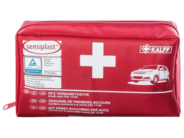 Автомобільна аптечка першої допомоги Sensiplast DIN 13164 44 елементи - зображення 4
