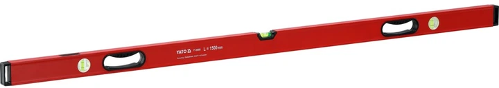Poziomnica aluminiowa Yato YT-30085 z uchwytem 3 libelle 1500 mm (5906083125355) - obraz 2