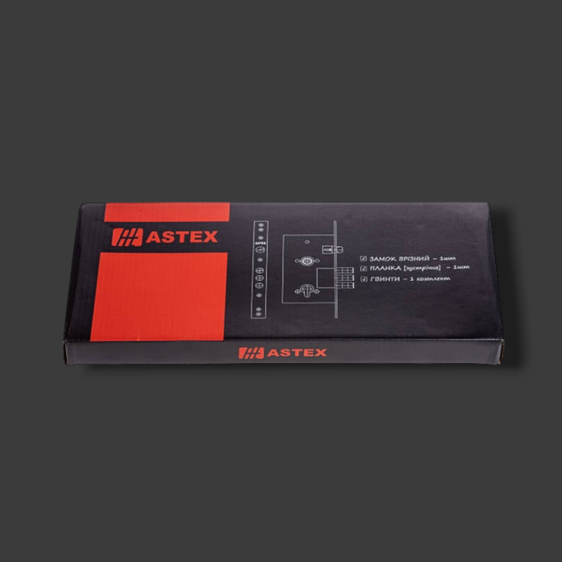 Замок врезной ASTEX AT-Lock-252R-BN для металлических входных дверей - изображение 3