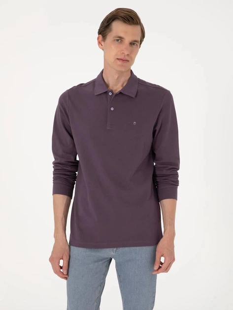 Поло довге чоловіче Pierre Cardin G021SZ082-000-2314481 (Mor) M Фіолетове (8683859229826) - зображення 4