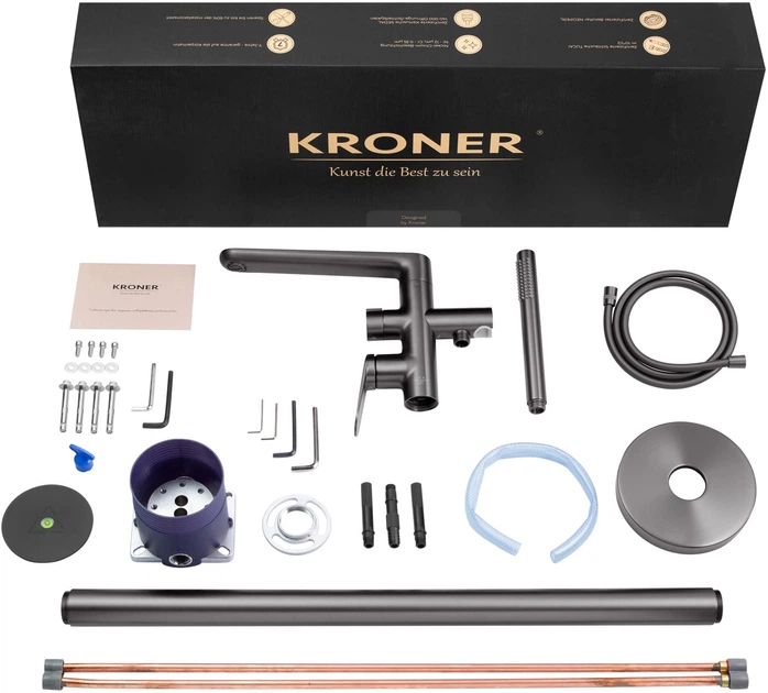Смеситель для ванны Kroner Element 211339-5301 с душевым гарнитуром - изображение 9