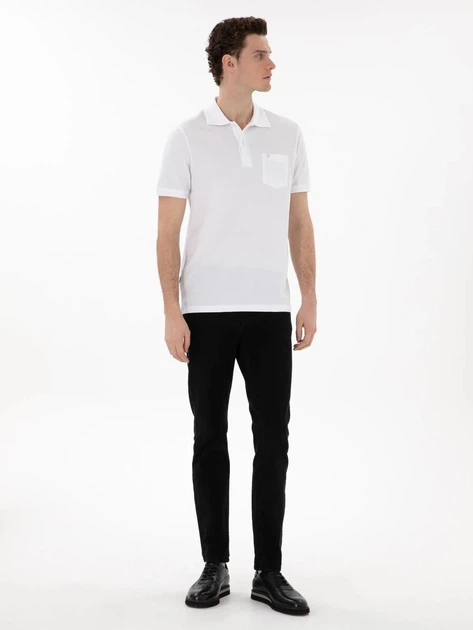 Поло длинное мужское Pierre Cardin G021GL011-000-2186335(beyaz) L Белое (8683858467809) - изображение 3