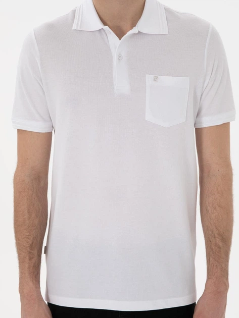 Поло длинное мужское Pierre Cardin G021GL011-000-2186335(beyaz) L Белое (8683858467809) - изображение 5