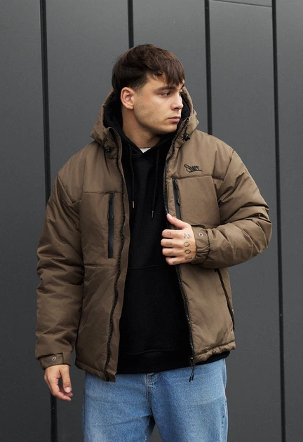Зимова куртка Staff br brown logo XS - изображение 4