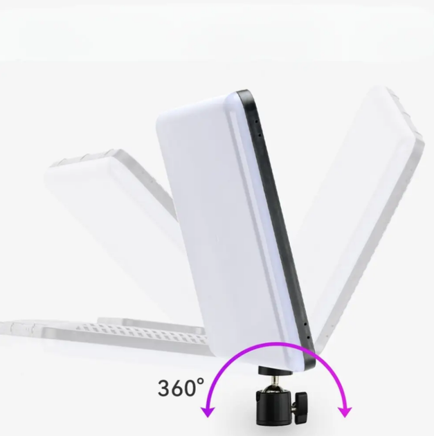 Светодиодная LED лампа RGB Camera Light 14 дюймов со встроенный кабелем разъемом USB цветовая температура 3000-6500K Black - Фото 2 Светодиодная LED лампа RGB Camera Light 14 дюймов со встроенный кабелем разъемом USB цветовая температура 3000-6500K Black - изображение 2