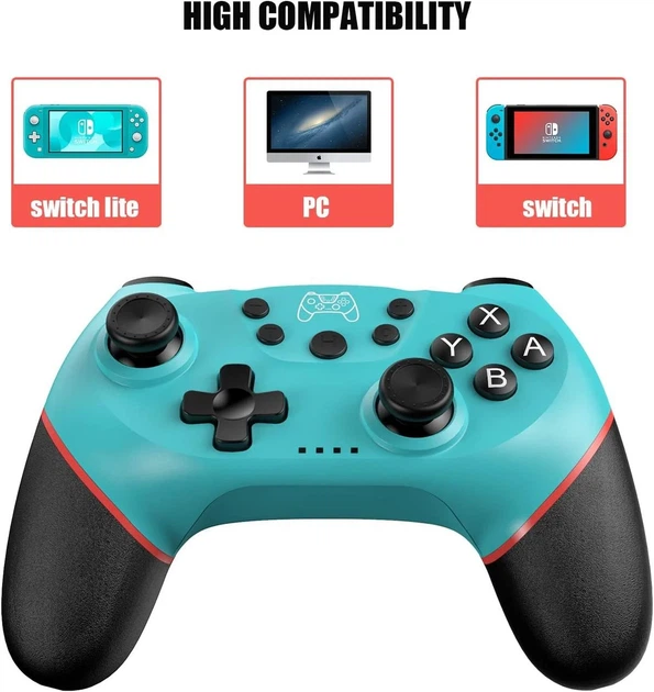 Беспроводной геймпад Diswoe Wireless Pro для Switch / Switch OLED / Lite, Bluetooth контроллер с гироскопом, вибрацией и Turbo - Фото 2 Беспроводной геймпад Diswoe Wireless Pro для Switch / Switch OLED / Lite, Bluetooth контроллер с гироскопом, вибрацией и Turbo - изображение 2