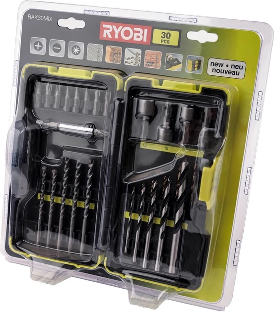 Zestaw bitów i wierteł RYOBI 30 szt (RAK30MIX) - obraz 3