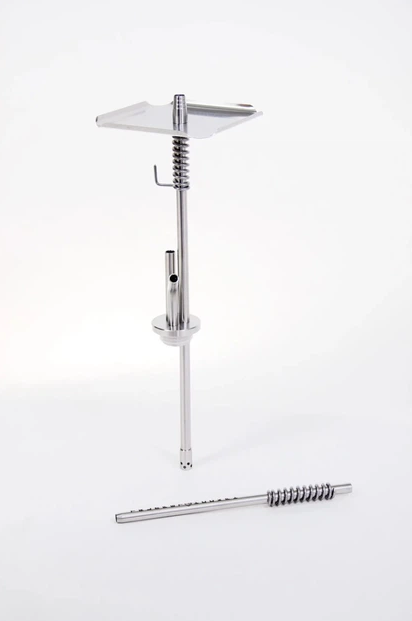 Шахта для кальяну Trumpet Hookah T-Combi дизайнерський Трампет Хука Т Комбі 49 см нержавіюча сталь та поліацеталь на ущільнювачі з дифузором - зображення 9