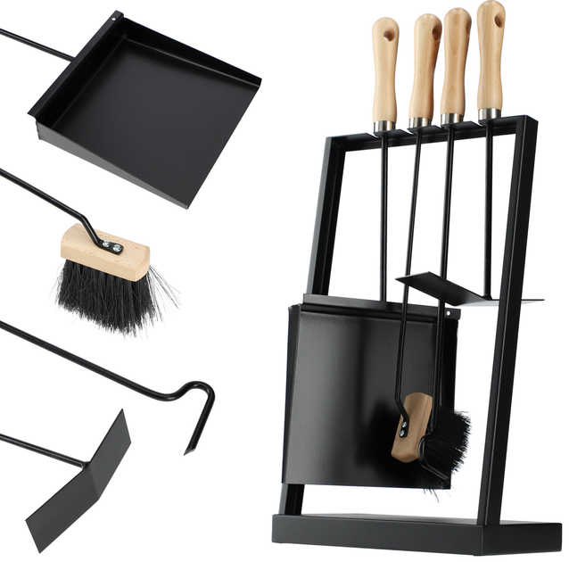 Zestaw kominkowy Kadax Stea 5w1 Czarny (5903699494592) - obraz 6