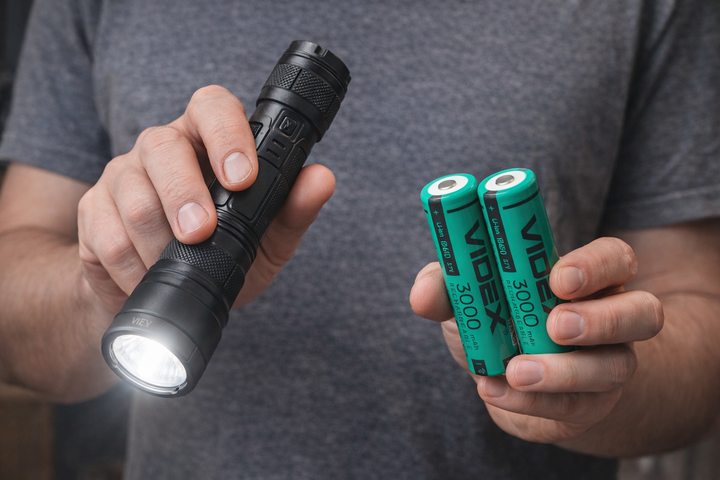 Акумулятори 18650 Videx на 3000 mAh- 2 штуки в пластиковому боксі, Li-ion 3.7V - зображення 3