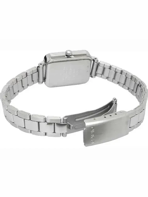 Casio LTP-V009D-1E женские кварцевые часы стальной браслет черный циферблат водозащита 30 м - Фото 9 Casio LTP-V009D-1E женские кварцевые часы стальной браслет черный циферблат водозащита 30 м - изображение 9