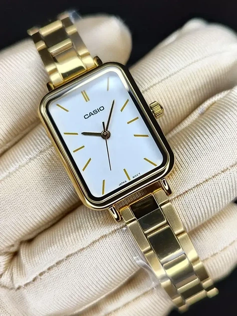 Женские наручные часы Casio LTP-V009G-7E, кварцевые, стальной браслет, водозащита 30 м - изображение 11