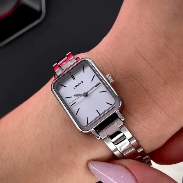 Жіночий наручний годинник Casio LTP-V009D-2E, кварцовий, сталевий браслет, водозахист 30 м - зображення 9