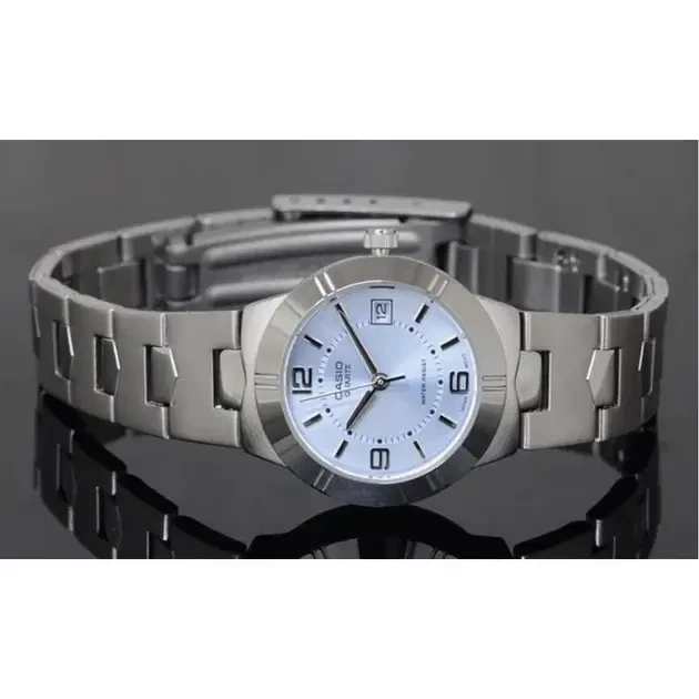 Женские наручные часы Casio LTP-1241D-2A, кварцевые, стальной браслет, водозащита 30 м - изображение 2