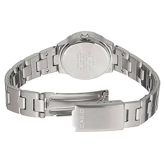 Женские наручные часы Casio LTP-1241D-2A, кварцевые, стальной браслет, водозащита 30 м - изображение 3