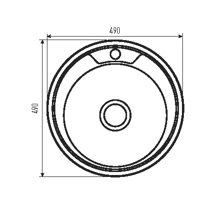 Мийка кухонна Zerix Z490-06-170MD (micro decor) (ZS0556) - изображение 3