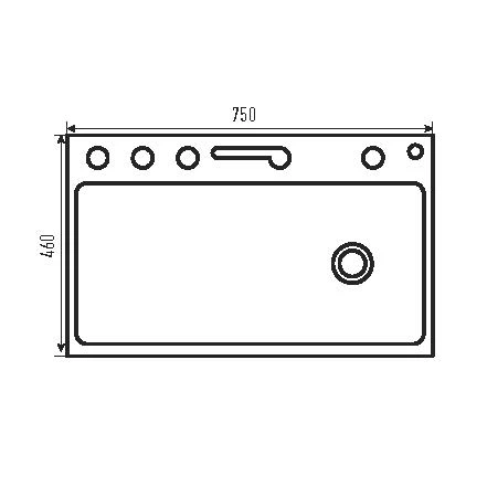 Мойка многофункциональная Zerix ZH7546-SET-06 DECOR NANO-BLACK со встроенным смесителем (ZX5681) - изображение 2